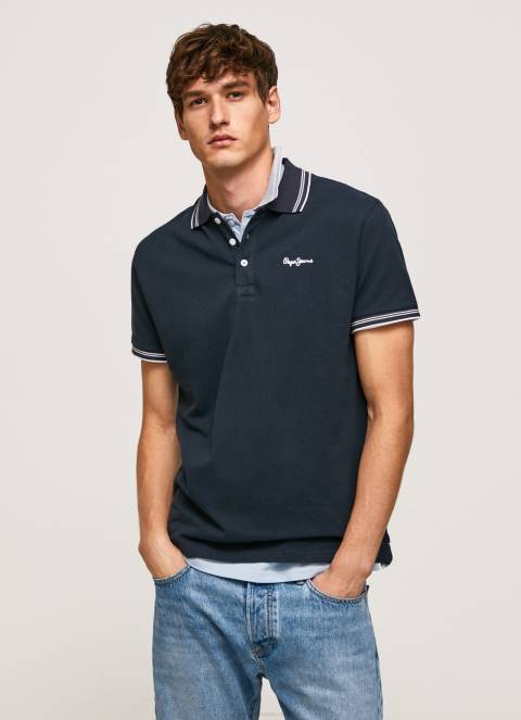 muškarci dulwich pike polo majica s izvezenim logotipom Pepe Jeans JZ8H1076 - Slika 3