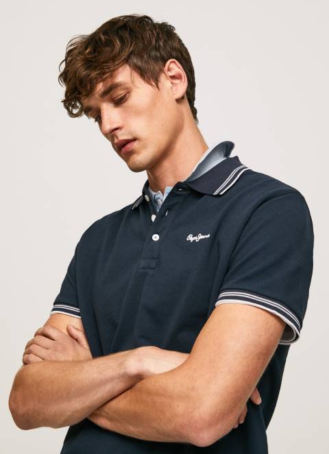 muškarci dulwich pike polo majica s izvezenim logotipom Pepe Jeans JZ8H1076 - Slika 1