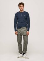 muškarci dulwich vafel pletena pamučna majica Pepe Jeans JZ8H923 - Slika 2