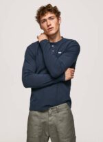 muškarci dulwich vafel pletena pamučna majica Pepe Jeans JZ8H923