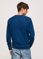 muškarci indigo pamučni džemper sa zaobljenim ovratnikom Pepe Jeans JZ8H868 - Slika 4