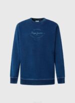 muškarci indigo pamučni džemper sa zaobljenim ovratnikom Pepe Jeans JZ8H868 - Slika 5