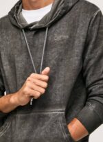 muškarci isprano crno bandana pamučni džemper Pepe Jeans JZ8H893 - Slika 3
