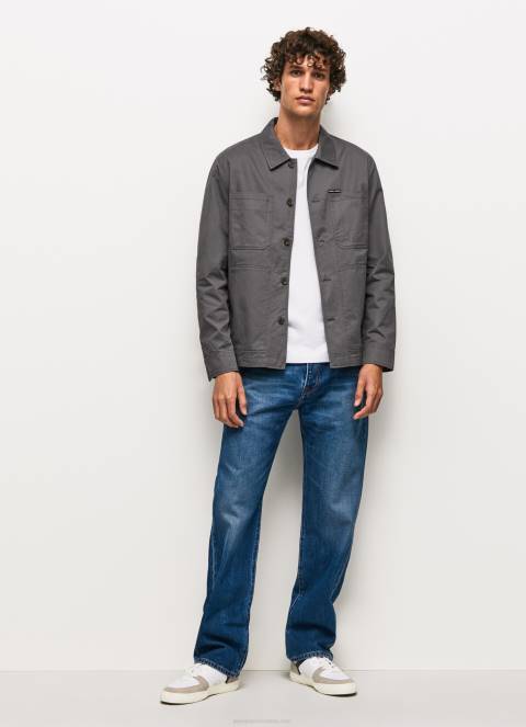muškarci isprano crno majica od kepera opuštenog kroja Pepe Jeans JZ8H1047 - Slika 2