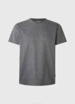 muškarci isprano crno majica s izvezenim logom Pepe Jeans JZ8H976 - Slika 5