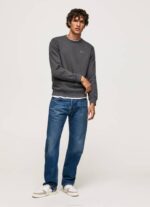 muškarci isprano crno skakač za ispis fotografija Pepe Jeans JZ8H885 - Slika 2