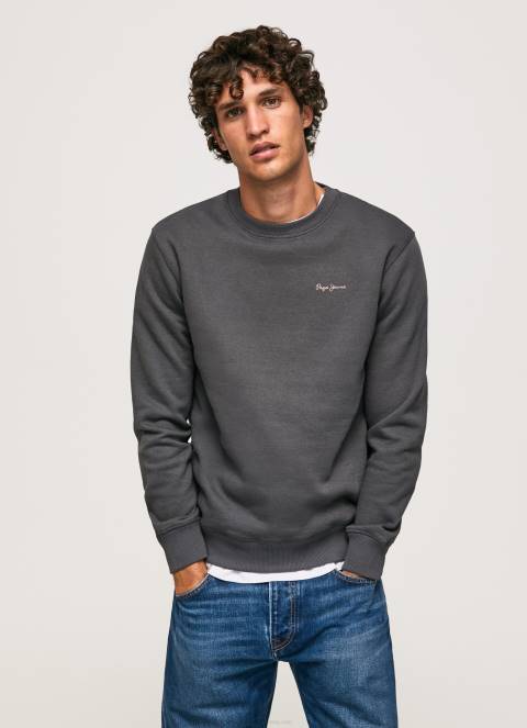 muskarci_isprano_crno_skakac_za_ispis_fotografija_pepe_jeans_jz8h885.jpg muškarci isprano crno skakač za ispis fotografija Pepe Jeans JZ8H885 - Slika 1