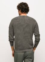 muškarci isprano crno vafel pleteni pamučni žersej Pepe Jeans JZ8H854 - Slika 4