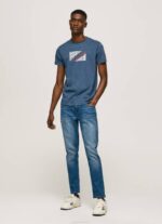 muškarci jarman majica s printom mramornog logotipa Pepe Jeans JZ8H986 - Slika 2