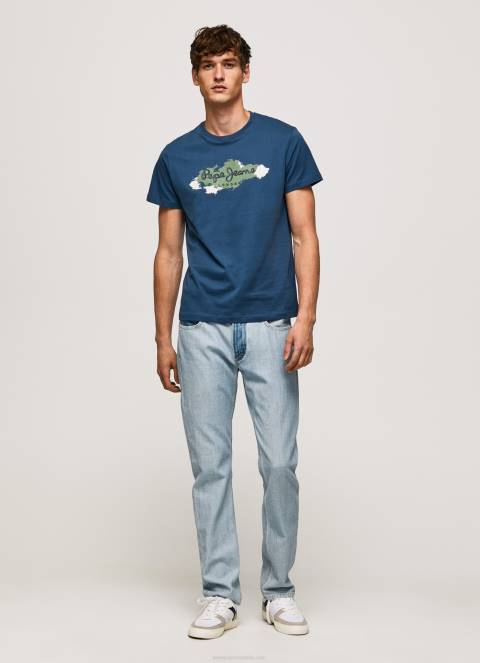 muškarci jarman pamučna majica s logotipom kistova Pepe Jeans JZ8H983 - Slika 2