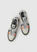 muškarci kaki zelena brit kombinirane tenisice Pepe Jeans JZ8H1185 - Slika 2