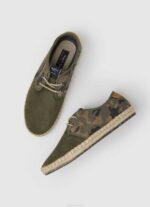 muškarci kaki zelena turističke claic blucher tenisice Pepe Jeans JZ8H1249 - Slika 2