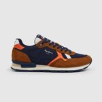 muškarci konjak brit man studio retro tenisice Pepe Jeans JZ8H1176
