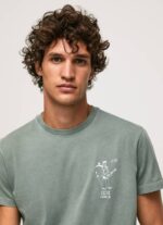 muškarci lijevanje isprana i ofarbana pamučna majica Pepe Jeans JZ8H925 - Slika 3
