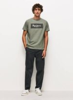 muškarci lijevanje pamučna majica s izvezenim logotipom Pepe Jeans JZ8H914 - Slika 2