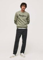muškarci lijevanje pamučni džemper s izvezenim logotipom Pepe Jeans JZ8H874 - Slika 2