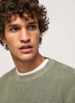 muškarci lijevanje vafel pleteni pamučni žersej Pepe Jeans JZ8H853 - Slika 4