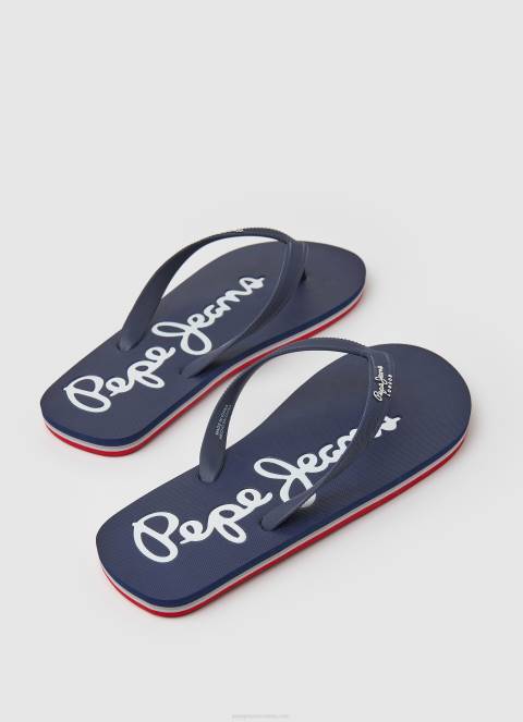 muškarci mornarica bay beach osnovne japanke za plažu Pepe Jeans JZ8H1258 - Slika 4