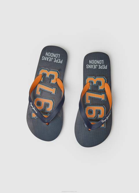 muškarci mornarica japanke za plažu hawi 1973 Pepe Jeans JZ8H1266 - Slika 2