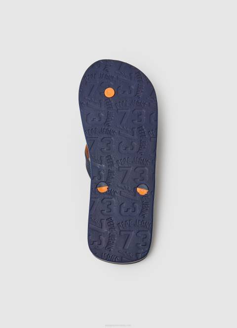 muškarci mornarica japanke za plažu hawi 1973 Pepe Jeans JZ8H1266 - Slika 5