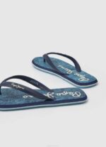 muškarci mornarica japanke za plažu kitova prašuma Pepe Jeans JZ8H1287 - Slika 4
