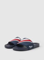 muškarci mornarica japanke za plažu s kliznom teksturom Pepe Jeans JZ8H1264 - Slika 3