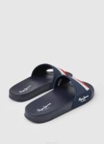 muškarci mornarica japanke za plažu s kliznom teksturom Pepe Jeans JZ8H1264 - Slika 4