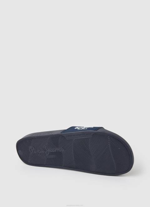 muškarci mornarica japanke za plažu s kliznom teksturom Pepe Jeans JZ8H1264 - Slika 5