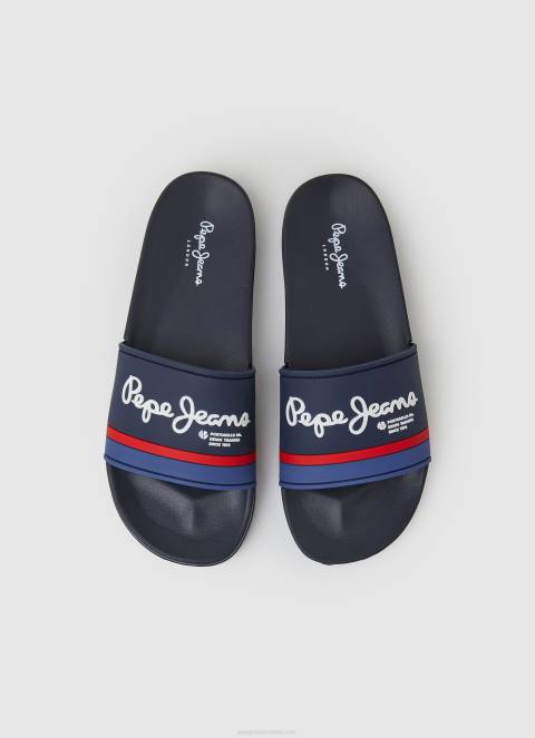 muškarci mornarica slider portobello japanke za plažu Pepe Jeans JZ8H1260 - Slika 2