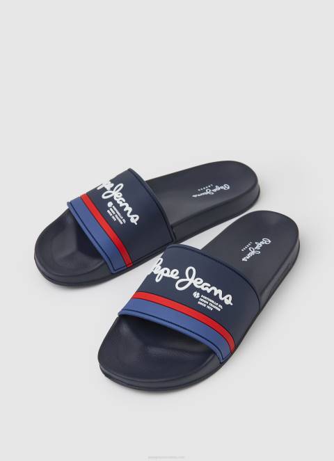 muškarci mornarica slider portobello japanke za plažu Pepe Jeans JZ8H1260 - Slika 3