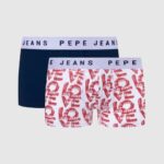 muškarci multi 2 pakiranja rastezljivih pamučnih bokserica Pepe Jeans JZ8H1151