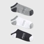 muškarci multi 3 paketa čarapa za gležnjeve Pepe Jeans JZ8H1145