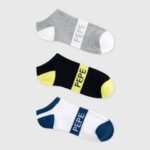 muškarci multi 3 paketa čarapa za gležnjeve Pepe Jeans JZ8H1150