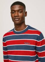 muškarci multi pamučni jersey s prugastim printom Pepe Jeans JZ8H861 - Slika 3
