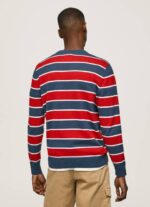 muškarci multi pamučni jersey s prugastim printom Pepe Jeans JZ8H861 - Slika 4