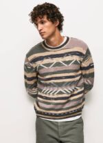 muškarci multi prugasti dres s okruglim ovratnikom Pepe Jeans JZ8H857 - Slika 3