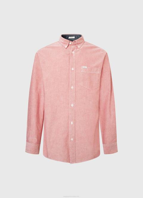 muškarci mutno ružičasta lowell oksfordska košulja redovnog kroja Pepe Jeans JZ8H1048 - Slika 5
