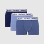 muškarci ozzy 3 pakiranja rastezljivih pamučnih bokserica Pepe Jeans JZ8H1162