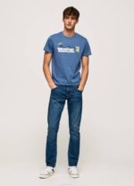 muškarci ozzy pamučna majica s logotipom kistova Pepe Jeans JZ8H929 - Slika 2