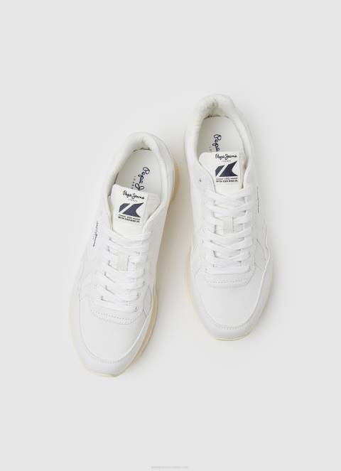 muškarci prljavo bijelo brit man eko retro tenisice Pepe Jeans JZ8H1191 - Slika 2