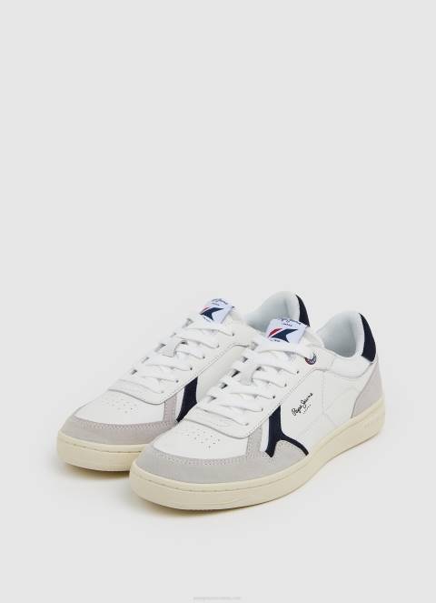 muškarci prljavo bijelo kore combi kombinirane tenisice Pepe Jeans JZ8H1169 - Slika 2