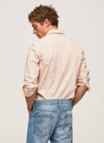 muškarci prljavo bijelo lucus uska košulja od poplina Pepe Jeans JZ8H1053 - Slika 4