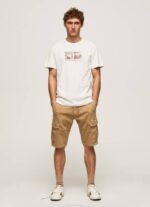 muškarci prljavo bijelo majica s printom fotografija Pepe Jeans JZ8H988 - Slika 2