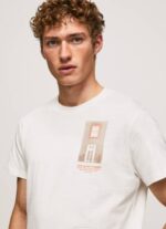 muškarci prljavo bijelo majica s printom fotografija Pepe Jeans JZ8H990 - Slika 3