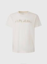 muškarci prljavo bijelo majica s printom logotipa Pepe Jeans JZ8H961 - Slika 5