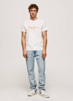 muškarci prljavo bijelo majica s printom logotipa Pepe Jeans JZ8H992 - Slika 2