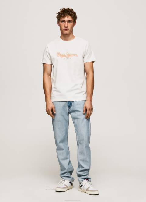 muškarci prljavo bijelo majica s printom logotipa Pepe Jeans JZ8H992 - Slika 2
