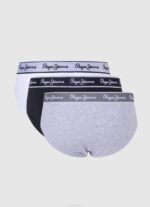 muškarci sivi lapor 3 paketa elastičnih pamučnih gaćica Pepe Jeans JZ8H1157 - Slika 2