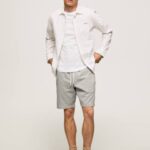 muškarci sivi lapor edward sportske kratke hlače Pepe Jeans JZ8H1140