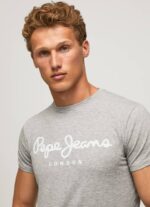 muškarci sivi lapor pamučna majica kratkih rukava Pepe Jeans JZ8H1004 - Slika 2